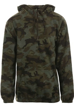 Burnside 3600 - Sudadera con capucha y cremallera de forro polar para hombre