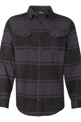 Burnside 8219 - Men's Snap Front Plaid Flannel Shirt