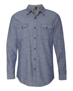 Burnside 8255 - Camisa de chambray para hombre