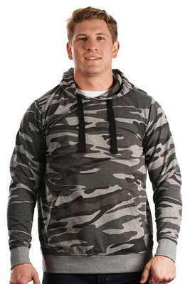 Burnside 8605 - Sudadera con capucha de felpa francesa lavada con enzimas para hombre