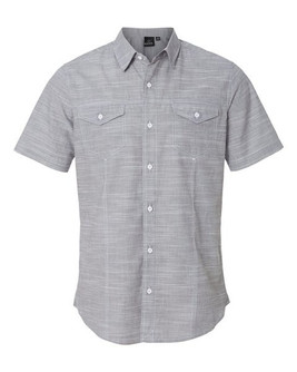 Burnside 9247 - Men's Textured Solid Short Sleeve Shirt