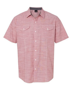 Burnside 9247 - Mens Textured Solid Short Sleeve Shirt