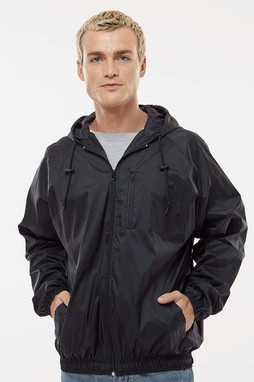 Burnside 9728 - Chaqueta de entrenador unisex con capucha Mentor