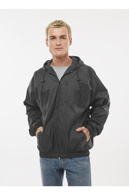 Burnside 9728 - Chaqueta de entrenador unisex con capucha Mentor