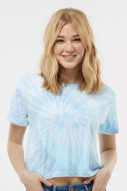 Colortone 1050 - Womens Tie-Dyed Crop T-Shirt