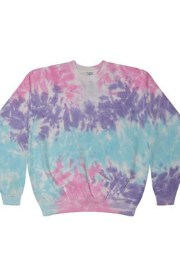 Colortone 8100 - Sudadera unisex de cuello redondo y forro polar teñido