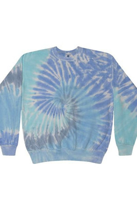 Colortone 8100 - Sudadera unisex de cuello redondo y forro polar teñido