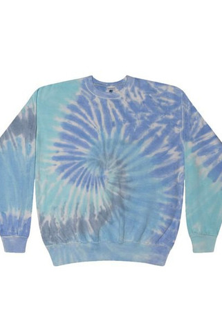 Colortone 8100 - Sudadera unisex de cuello redondo y forro polar teñido