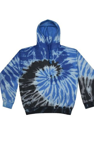 Colortone 8600 - Sudadera unisex con capucha de forro polar y nubes teñidas