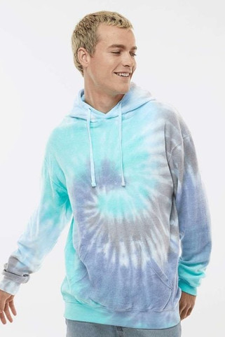 Colortone 8600 - Sudadera unisex con capucha de forro polar y nubes teñidas