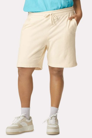 Comfort Colors 1468 - Pantalón corto unisex de forro polar ligero teñido en prenda