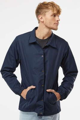 Independent Trading Co. EXP99CNB - Men's Water-Resistant Windbreaker Coach’s Jacket
