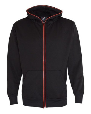 J. America 8668 - Sudadera con capucha y cremallera completa Glow para hombre