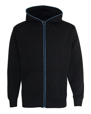 J. America 8668 - Sudadera con capucha y cremallera completa Glow para hombre