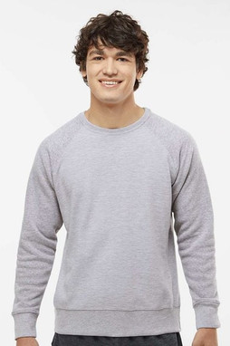 J. America 8707 - Mens Ripple Fleece Raglan Crewneck Sweatshirt