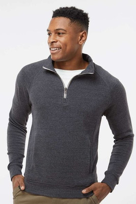 J. America 8869 - Men's Triblend Quarter-Zip Sweatshirt