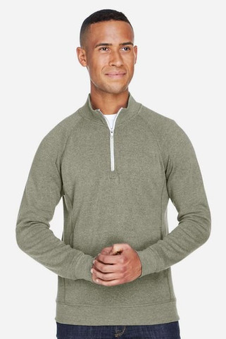 J. America 8869 - Sudadera Triblend Quarter-Zip para hombre