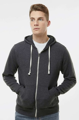 J. America 8872 - Mens Triblend Full-Zip Hooded Sweatshirt