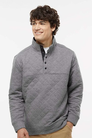 J. America 8890 - Jersey acolchado de media cremallera para hombre