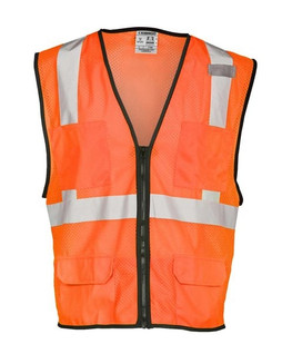 Kishigo 1191-1192 - Unisex Economy Mesh 6-Pocket Vest