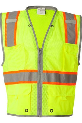 Kishigo 1510-1511 - Unisex Premium Brilliant Series® Heavy-Duty Class 2 Vest