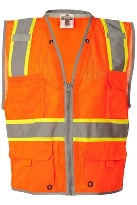 Kishigo 1510-1511 - Unisex Premium Brilliant Series® Heavy-Duty Class 2 Vest