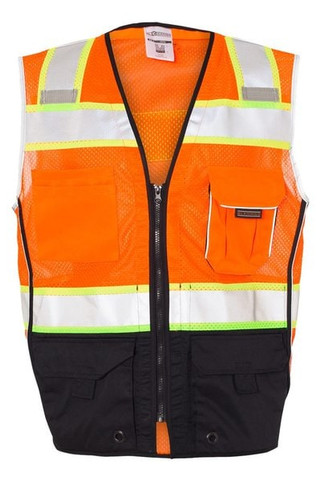 Kishigo 1515-1516 - Unisex Premium Black Series® Black Bottom Class 2 Vest