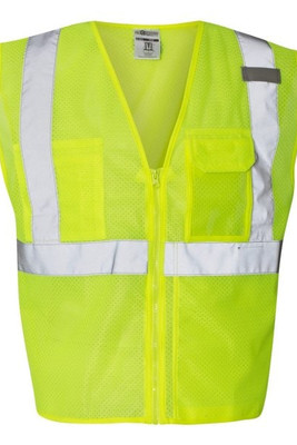 Kishigo 1532 - Chaleco identificativo transparente unisex con cierre de cremallera