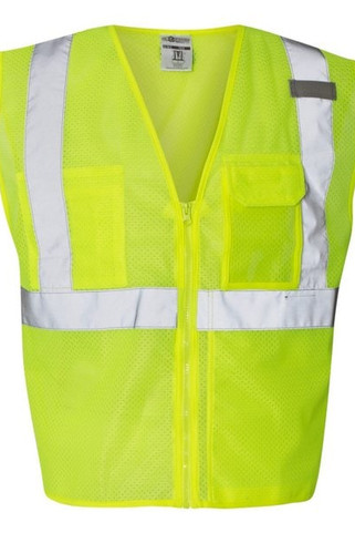 Kishigo 1532 - Chaleco identificativo transparente unisex con cierre de cremallera