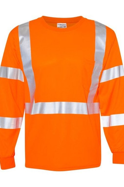 Kishigo 9145-9146 - Unisex Long Sleeve Class 3 T-Shirt