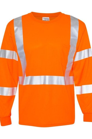 Kishigo 9145-9146 - Unisex Long Sleeve Class 3 T-Shirt