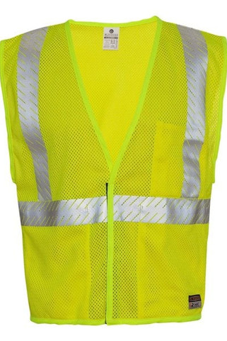 Kishigo FM389 - Chaleco de malla transpirable ignífugo para hombre