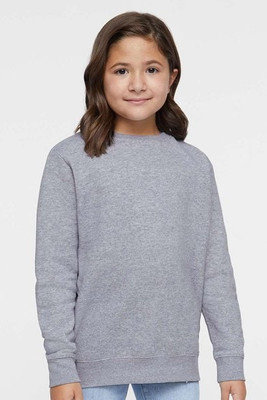 LAT 2225 - Youth Elevated Fleece Crewneck Sweatshirt