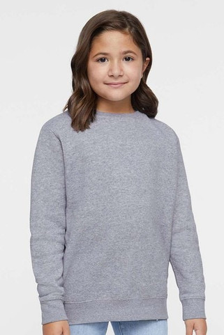 LAT 2225 - Youth Elevated Fleece Crewneck Sweatshirt