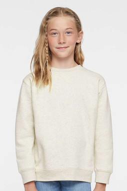 LAT 2225 - Youth Elevated Fleece Crewneck Sweatshirt