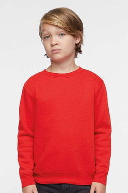 LAT 2225 - Youth Elevated Fleece Crewneck Sweatshirt