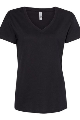 Next Level 3940 - Camiseta de cuello en V de algodón para mujer