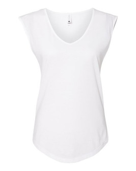 Next Level 5040 - Camiseta sin mangas con cuello en V Festival para mujer