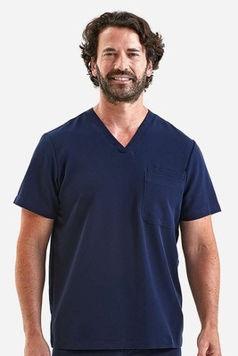 Onna NN200 - Blusa médica elástica con cuello en V Limitless, hombre