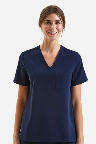 Onna NN300 - Blusa médica elástica con cuello en V Limitless, mujer