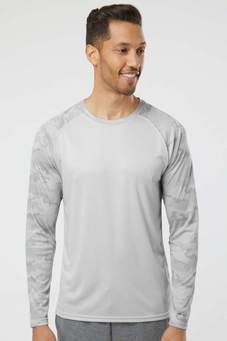 Paragon 216 - Unisex Cayman Performance Camo Colorblocked Long Sleeve T-Shirt