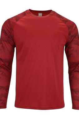 Paragon 216 - Unisex Cayman Performance Camo Colorblocked Long Sleeve T-Shirt