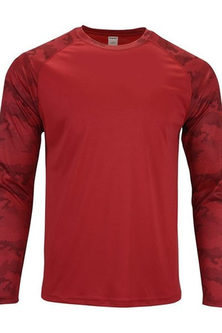 Paragon 216 - Unisex Cayman Performance Camo Colorblocked Long Sleeve T-Shirt