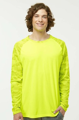 Paragon 216 - Unisex Cayman Performance Camo Colorblocked Long Sleeve T-Shirt