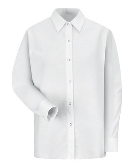 Red Kap SP15 - Women's Long Sleeve Specialized Pocketless Poplin Work Shirt