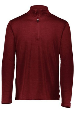 Russell Athletic QZ7EAM - Mens Striated Quarter-Zip Pullover