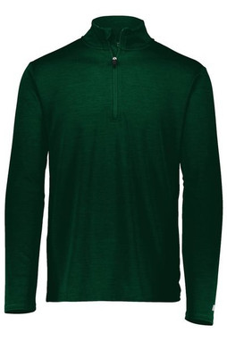 Russell Athletic QZ7EAM - Mens Striated Quarter-Zip Pullover