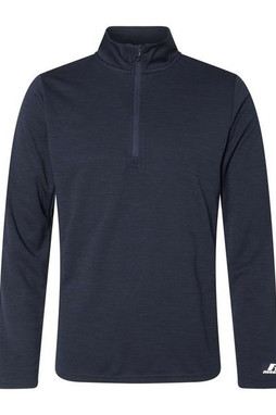 Russell Athletic QZ7EAM - Mens Striated Quarter-Zip Pullover