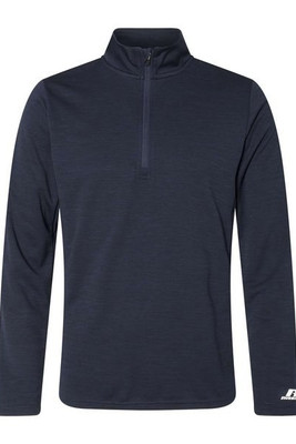 Russell Athletic QZ7EAM - Jersey con cremallera y rayas para hombre