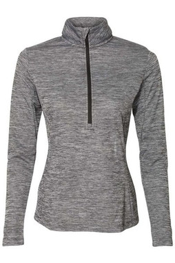 Russell Athletic QZ7EAX - Womens Striated Quarter-Zip Pullover